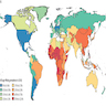 Worldwide all age prevalence for HBsAg in 2019